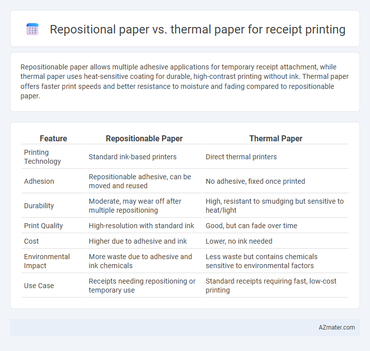 Repositional paper vs. thermal paper for receipt printing - What is The Difference?