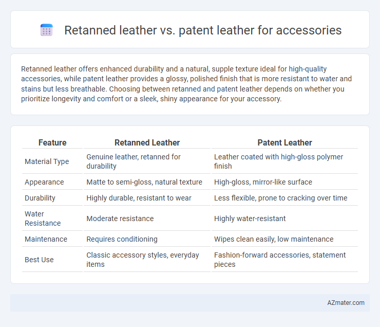 Retanned leather vs. patent leather for accessories - What is The Difference?