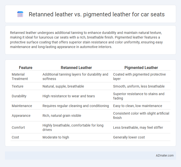 Retanned leather vs. pigmented leather for car seats - What is The Difference?