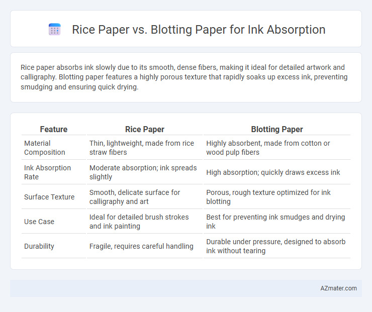 Rice Paper vs. Blotting Paper for Ink Absorption - What is The Difference?
