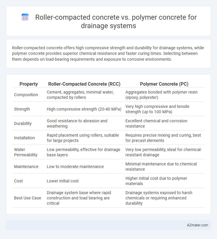 Roller-compacted concrete vs. polymer concrete for drainage systems - What is The Difference?