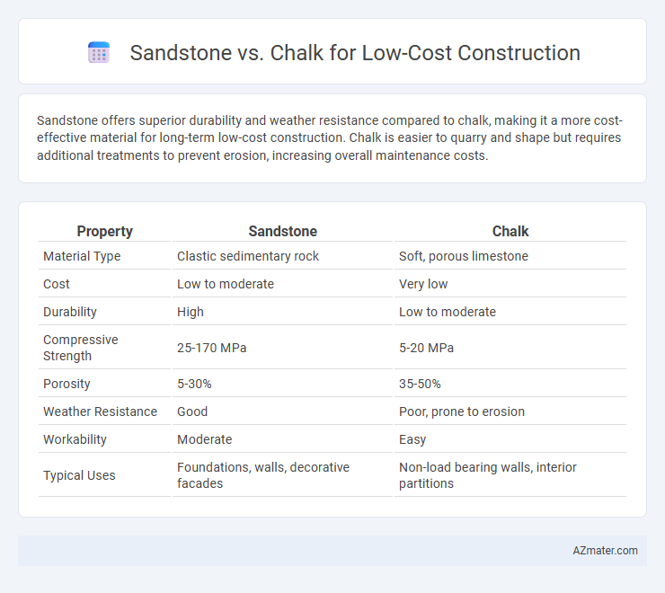 Sandstone vs. Chalk for Low-Cost Construction - What is The Difference?
