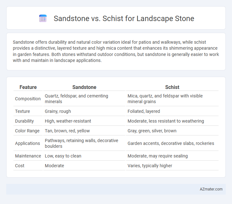 Sandstone vs. Schist for Landscape Stone - What is The Difference?
