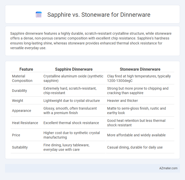 Sapphire vs. Stoneware for Dinnerware - What is The Difference?