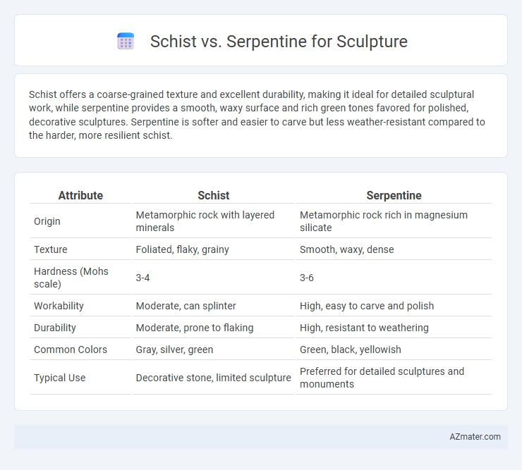 Schist vs. Serpentine for Sculpture - What is The Difference?