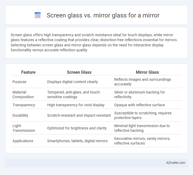 Screen glass vs. mirror glass for a mirror - What is The Difference?