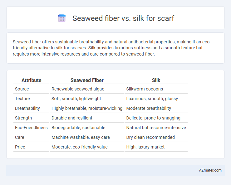 Seaweed fiber vs. silk for scarf - What is The Difference?