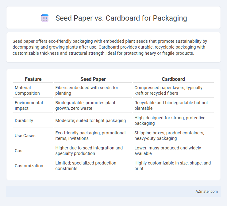Seed Paper vs. Cardboard for Packaging - What is The Difference?