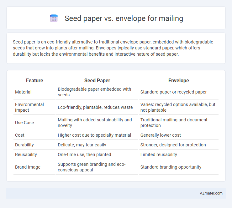 Seed paper vs. envelope for mailing - What is The Difference?