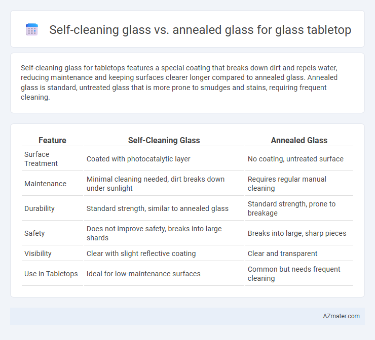 Self-cleaning glass vs. annealed glass for glass tabletop - What is The Difference?