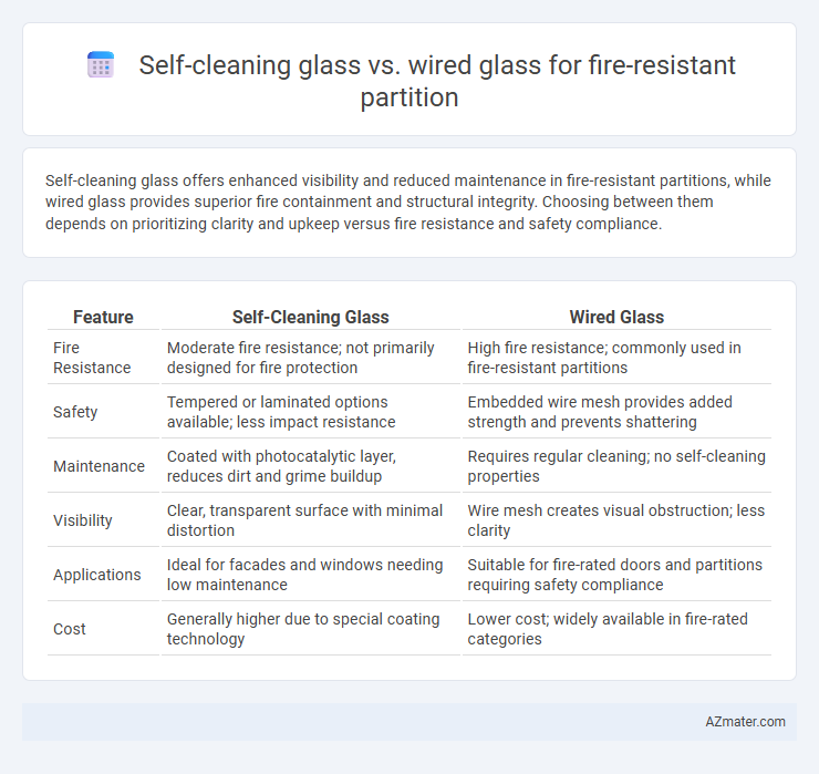 Self-cleaning glass vs. wired glass for fire-resistant partition - What is The Difference?