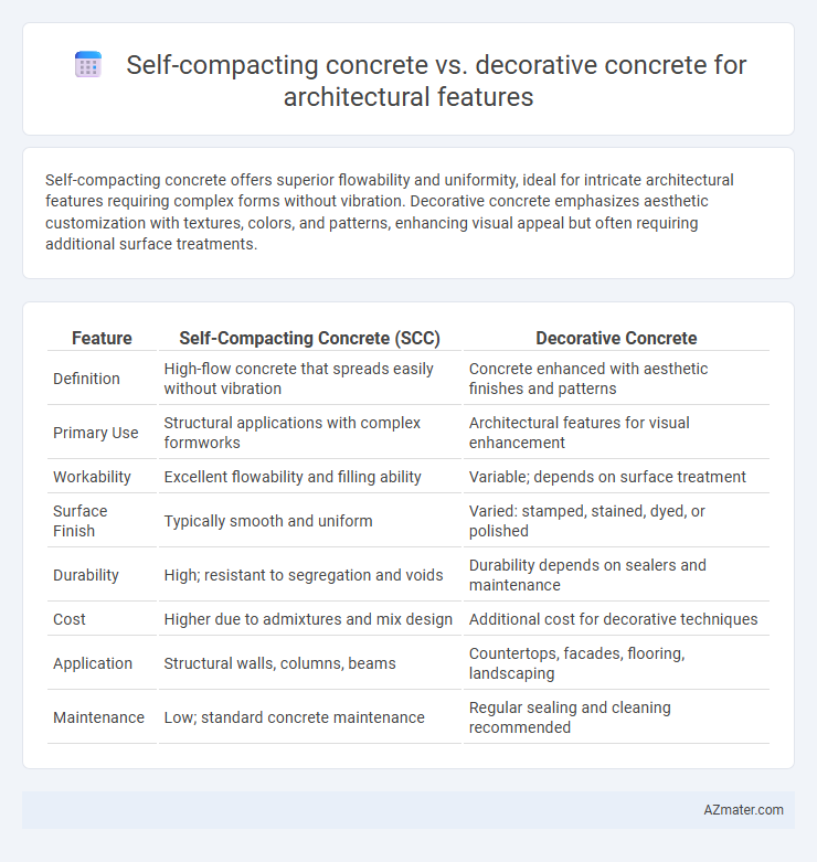 Self-compacting concrete vs. decorative concrete for architectural features - What is The Difference?