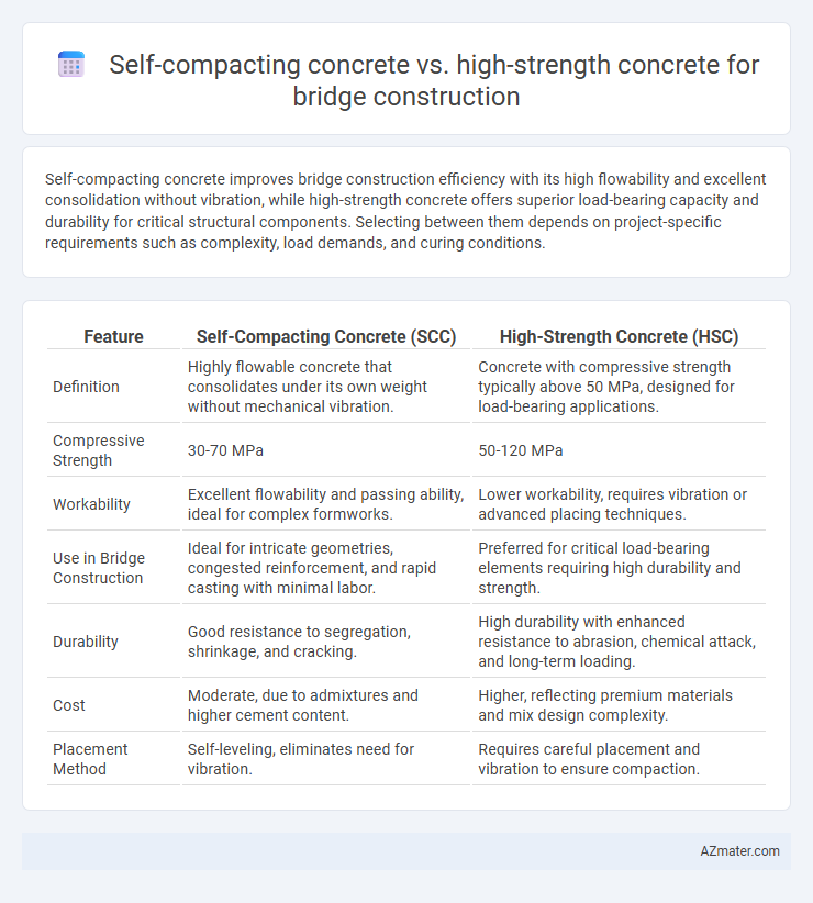 Self-compacting concrete vs. high-strength concrete for bridge construction - What is The Difference?
