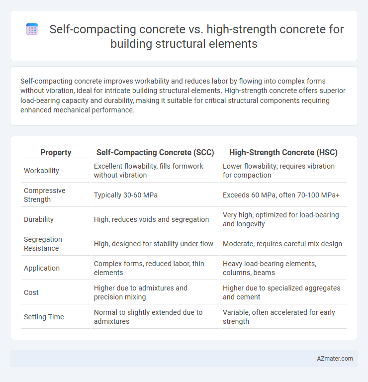 Self-compacting concrete vs. high-strength concrete for building structural elements - What is The Difference?