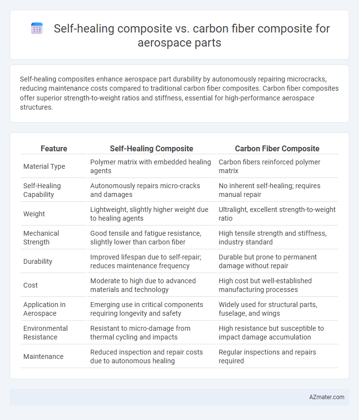 Self-healing composite vs. carbon fiber composite for aerospace parts - What is The Difference?