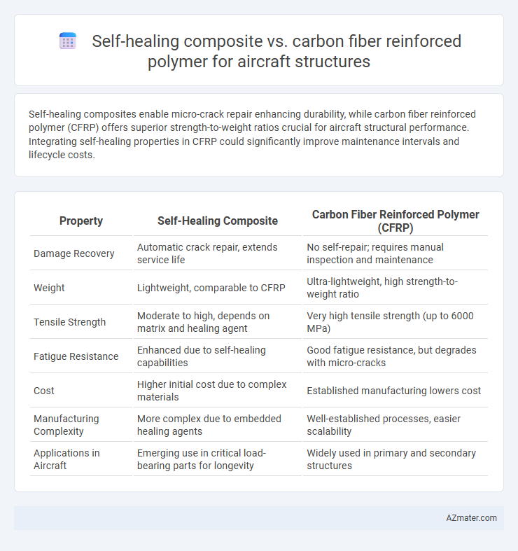 Self-healing composite vs. carbon fiber reinforced polymer for aircraft structures - What is The Difference?