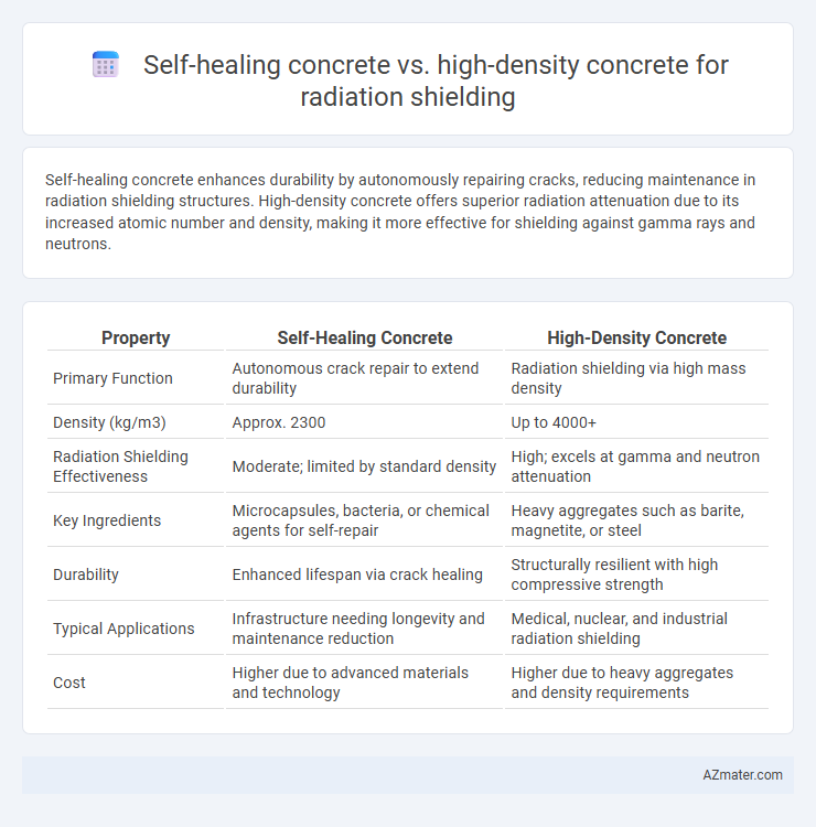 Self-healing concrete vs. high-density concrete for radiation shielding - What is The Difference?