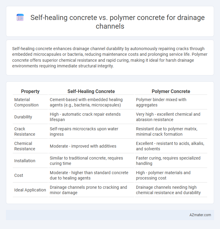 Self-healing concrete vs. polymer concrete for drainage channels - What is The Difference?