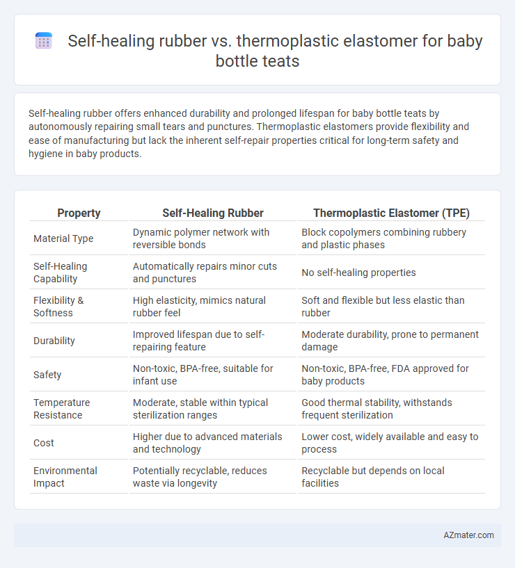 Self-healing rubber vs. thermoplastic elastomer for baby bottle teats - What is The Difference?