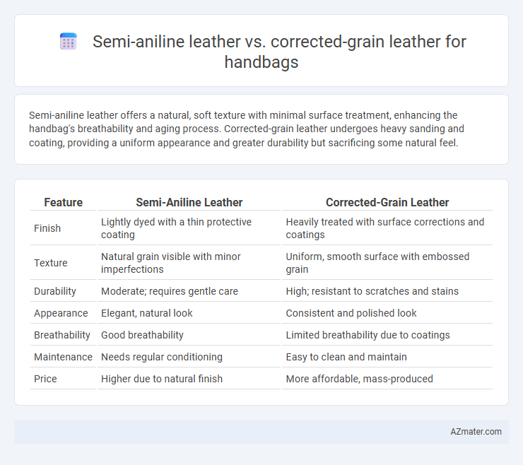 Semi-aniline leather vs. corrected-grain leather for handbags - What is The Difference?