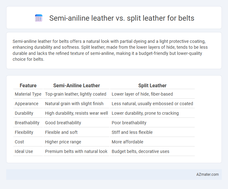 Semi-aniline leather vs. split leather for belts - What is The Difference?