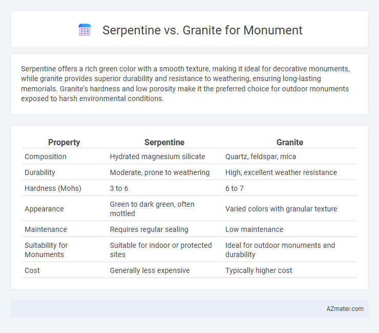 Serpentine vs. Granite for Monument - What is The Difference?