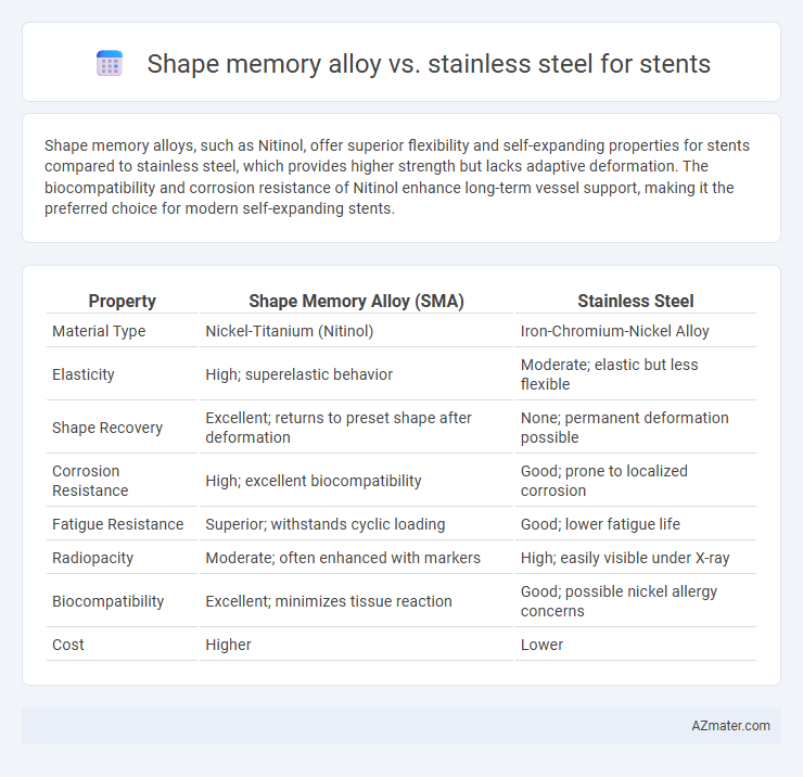 Shape memory alloy vs. stainless steel for stents - What is The Difference?