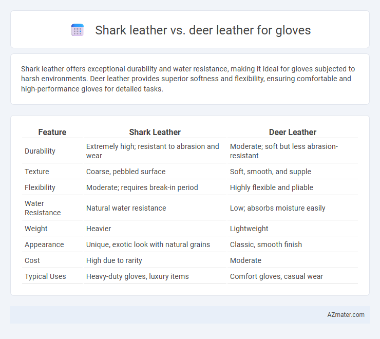 Shark leather vs. deer leather for gloves - What is The Difference?