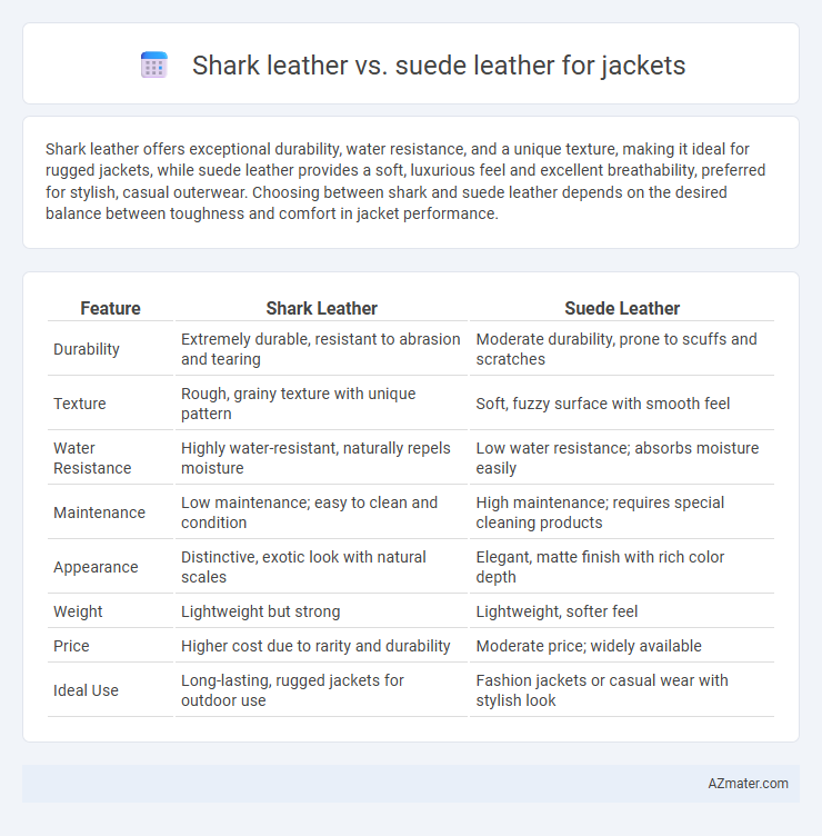 Shark leather vs. suede leather for jackets - What is The Difference?