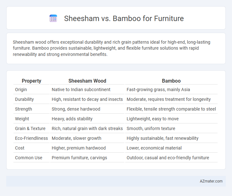 Sheesham vs. Bamboo for Furniture - What is The Difference?