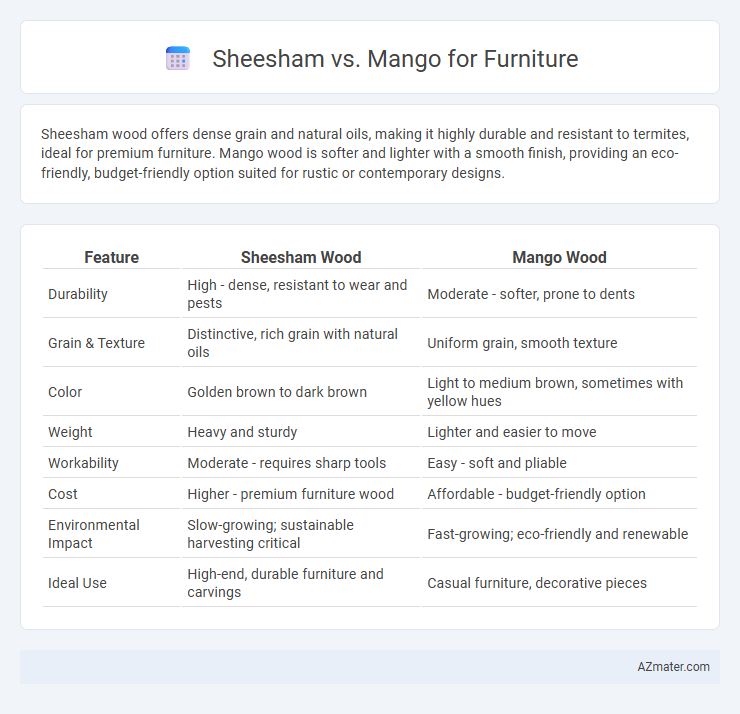 Sheesham vs. Mango for Furniture - What is The Difference?
