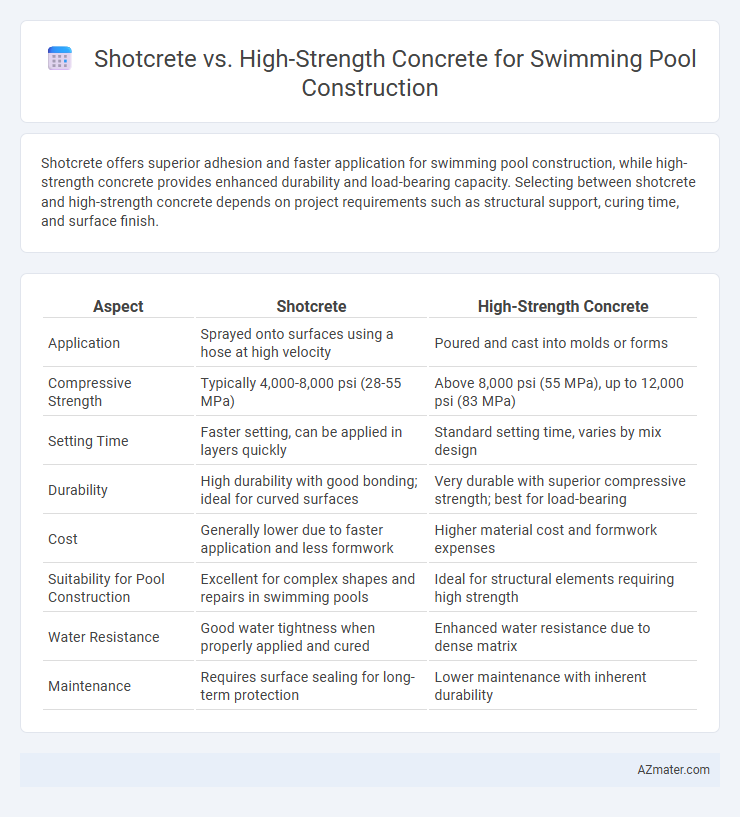 Shotcrete vs. High-Strength Concrete for Swimming Pool Construction - What is The Difference?