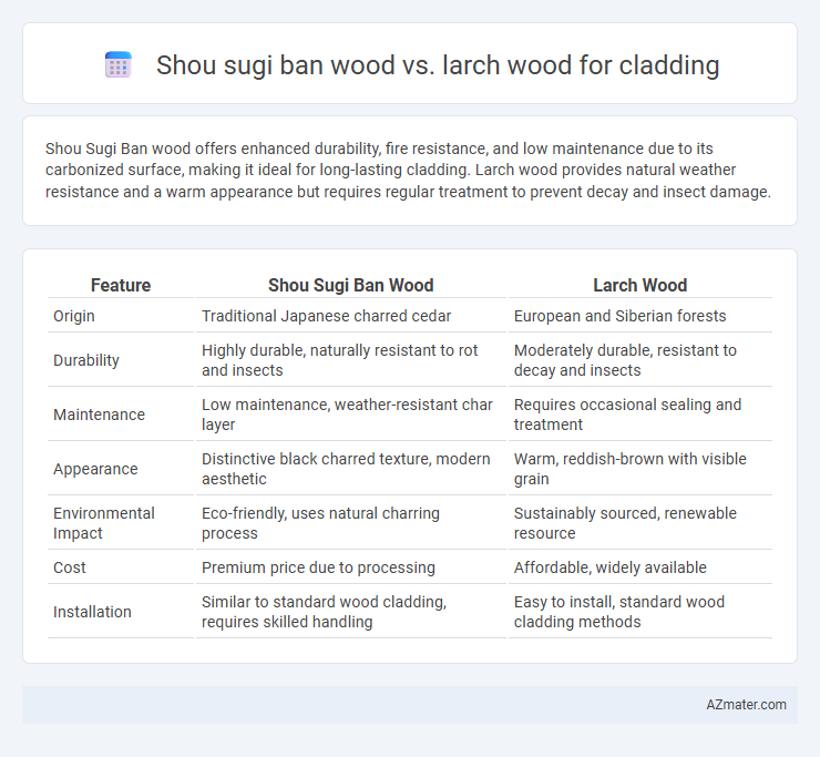 Shou sugi ban wood vs. larch wood for cladding - What is The Difference?