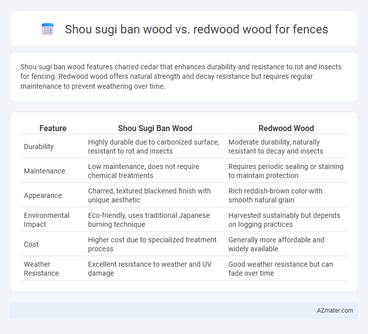 Shou sugi ban wood vs. redwood wood for fences - What is The Difference?