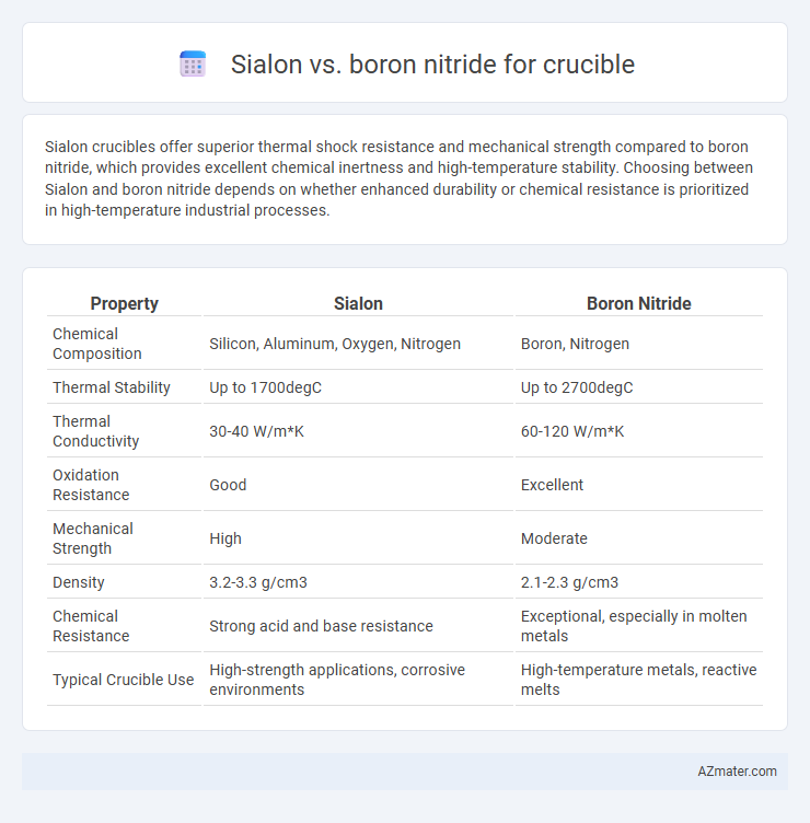 Sialon vs. boron nitride for crucible - What is The Difference?