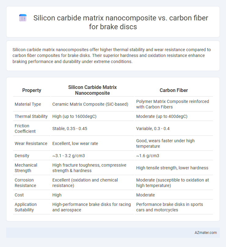 Silicon carbide matrix nanocomposite vs. carbon fiber for brake discs - What is The Difference?