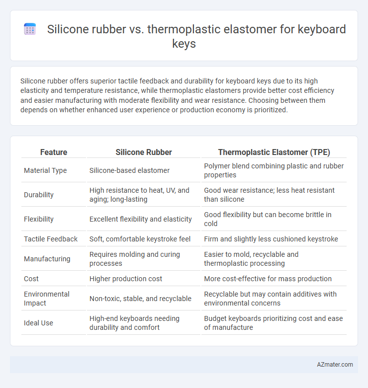 Silicone rubber vs. thermoplastic elastomer for keyboard keys - What is The Difference?