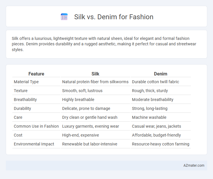 Silk vs. Denim for Fashion - What is The Difference?