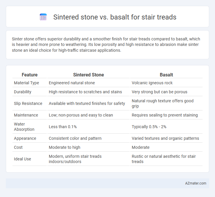 Sintered stone vs. basalt for stair treads - What is The Difference?