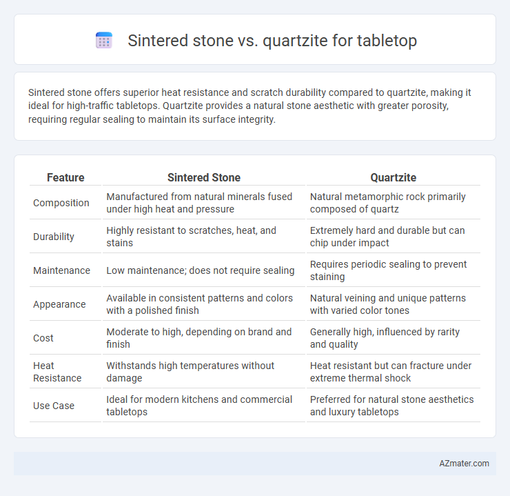 Sintered stone vs. quartzite for tabletop - What is The Difference?