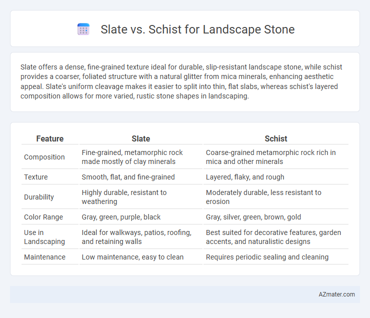 Slate vs. Schist for Landscape Stone - What is The Difference?