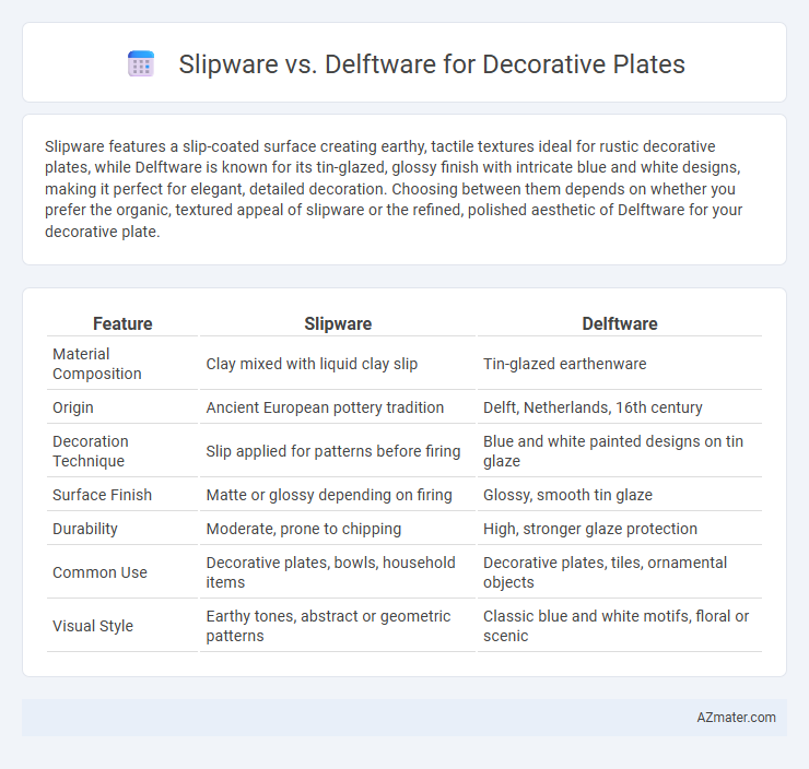 Slipware vs. Delftware for Decorative Plates - What is The Difference?