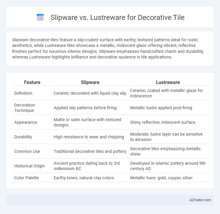 Slipware vs. Lustreware for Decorative Tile - What is The Difference?