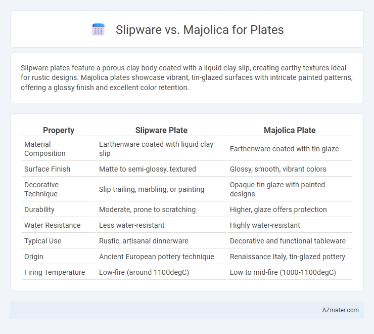 Slipware vs. Majolica for Plates - What is The Difference?