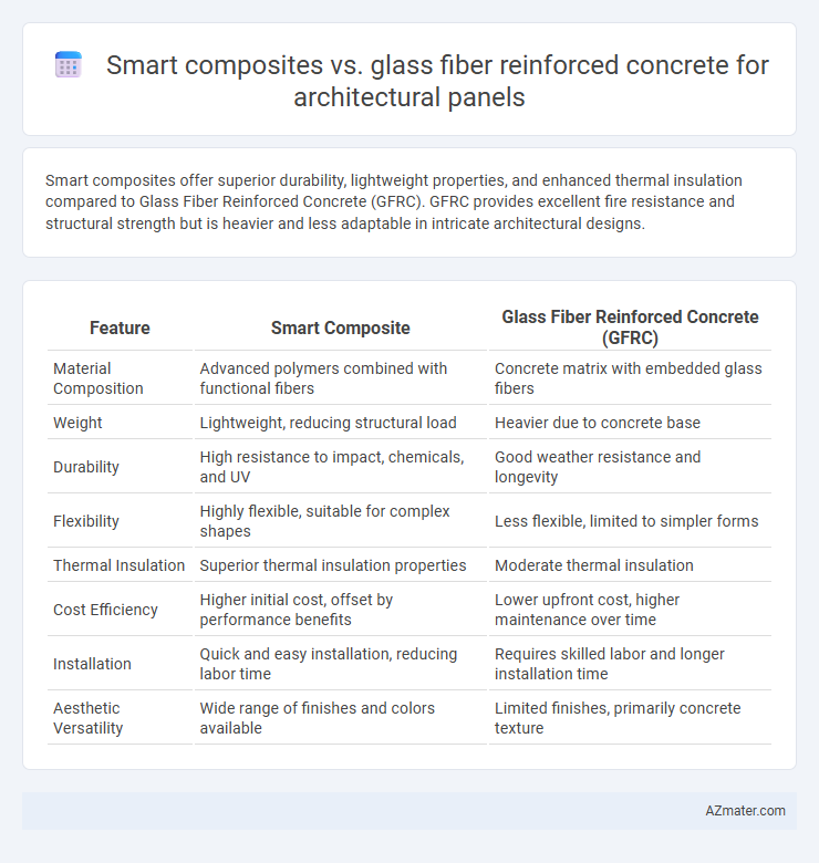 Smart composites vs. glass fiber reinforced concrete for architectural panels - What is The Difference?