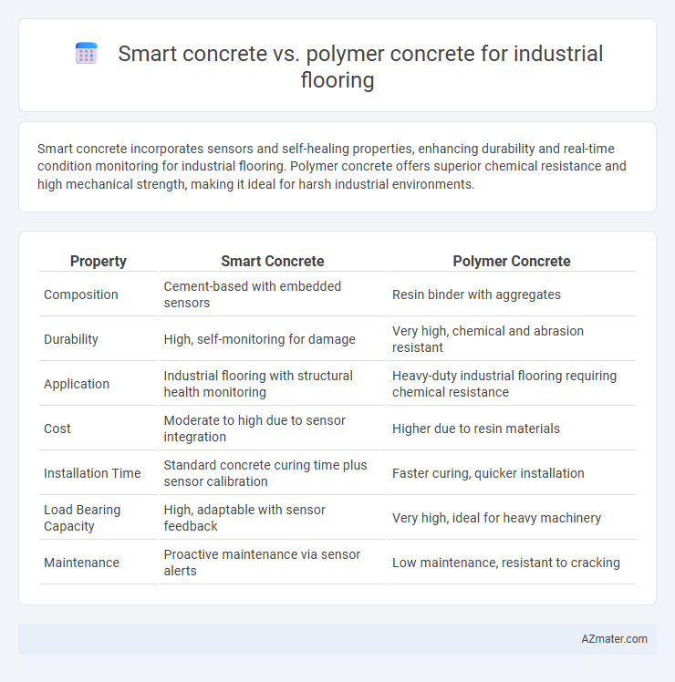 Smart concrete vs. polymer concrete for industrial flooring - What is The Difference?