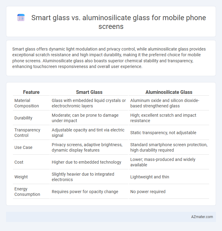 Smart glass vs. aluminosilicate glass for mobile phone screens - What is The Difference?
