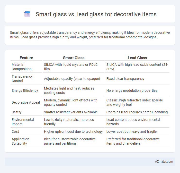 Smart glass vs. lead glass for decorative items - What is The Difference?