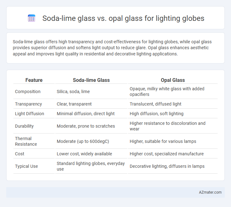 Soda-lime glass vs. opal glass for lighting globes - What is The Difference?