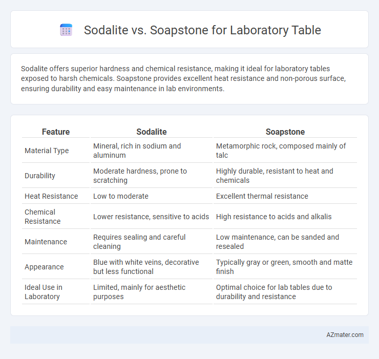 Sodalite vs. Soapstone for Laboratory Table - What is The Difference?